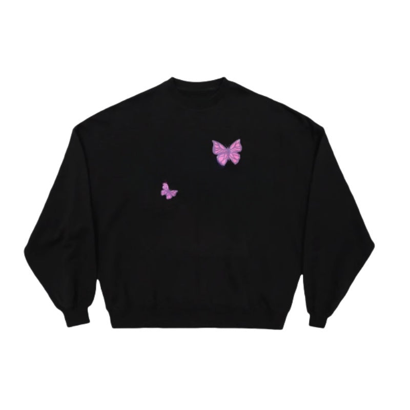 Butterfly Graphic Oversize Sweatshirt
