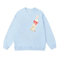 Cartoon Rabbit Graphic Crewneck Sweatshirt