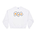 Whimsical Egg Yolk Print Sweatshirt