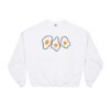 Whimsical Egg Yolk Print Sweatshirt